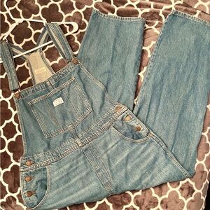 Casual Blue Denim Overalls